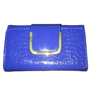 BELLO TUTTI VIBRANT BLUE TRI-FOLD WALLET